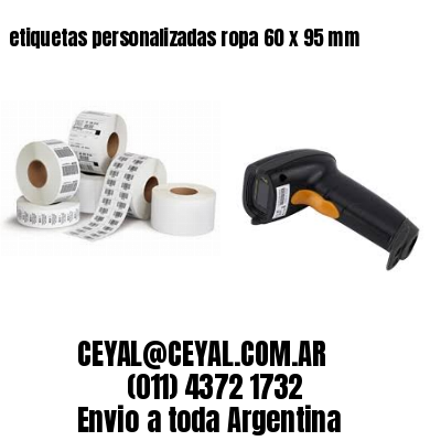 etiquetas personalizadas ropa 60 x 95 mm