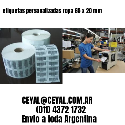 etiquetas personalizadas ropa 65 x 20 mm