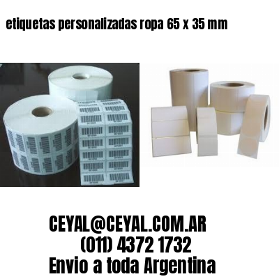 etiquetas personalizadas ropa 65 x 35 mm