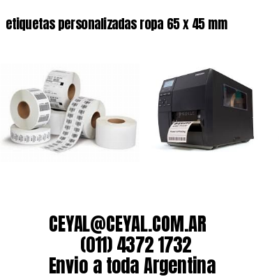 etiquetas personalizadas ropa 65 x 45 mm