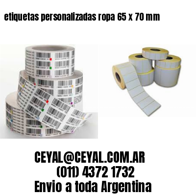 etiquetas personalizadas ropa 65 x 70 mm