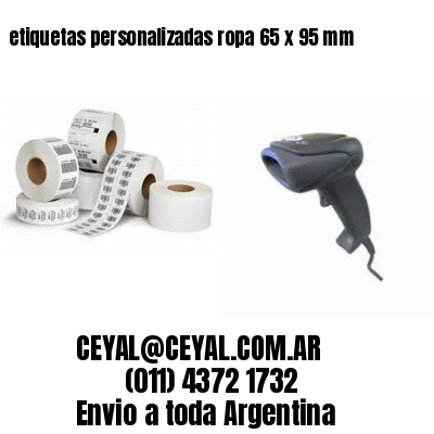 etiquetas personalizadas ropa 65 x 95 mm
