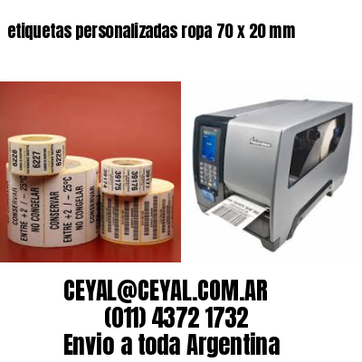 etiquetas personalizadas ropa 70 x 20 mm