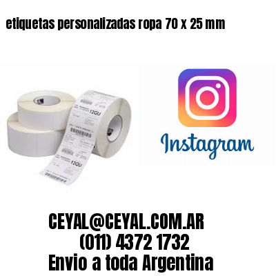 etiquetas personalizadas ropa 70 x 25 mm