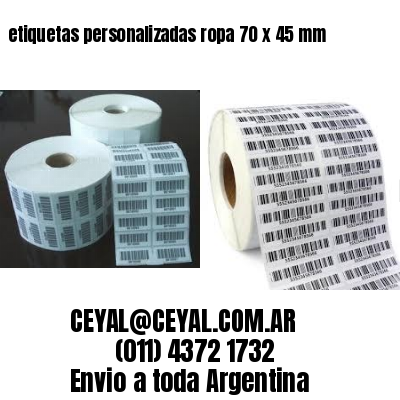 etiquetas personalizadas ropa 70 x 45 mm