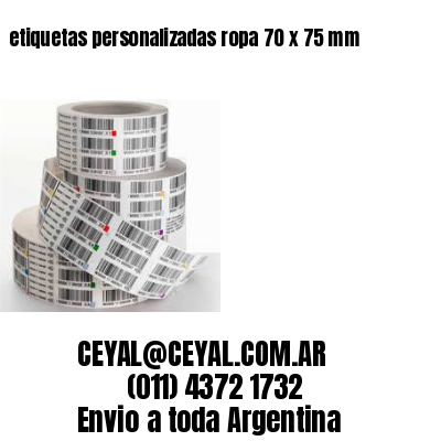 etiquetas personalizadas ropa 70 x 75 mm