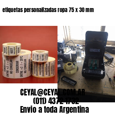 etiquetas personalizadas ropa 75 x 30 mm