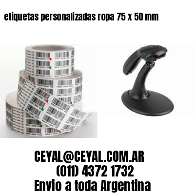 etiquetas personalizadas ropa 75 x 50 mm