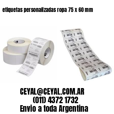 etiquetas personalizadas ropa 75 x 60 mm