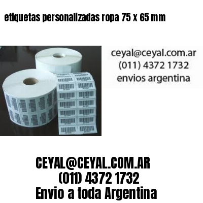 etiquetas personalizadas ropa 75 x 65 mm