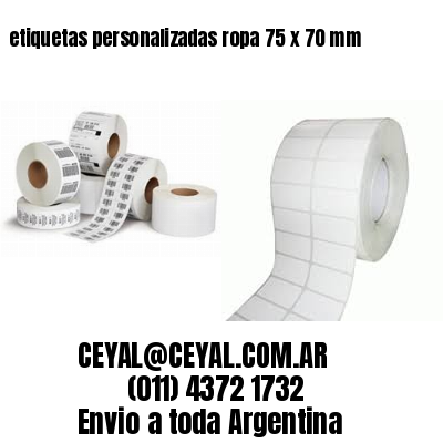 etiquetas personalizadas ropa 75 x 70 mm