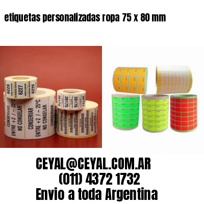 etiquetas personalizadas ropa 75 x 80 mm