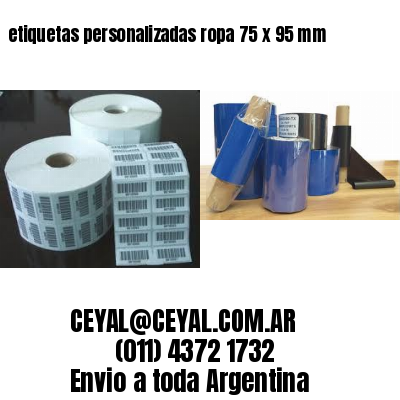 etiquetas personalizadas ropa 75 x 95 mm