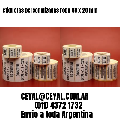 etiquetas personalizadas ropa 80 x 20 mm