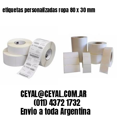 etiquetas personalizadas ropa 80 x 30 mm