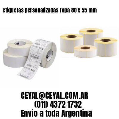 etiquetas personalizadas ropa 80 x 55 mm