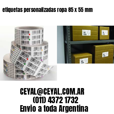 etiquetas personalizadas ropa 85 x 55 mm
