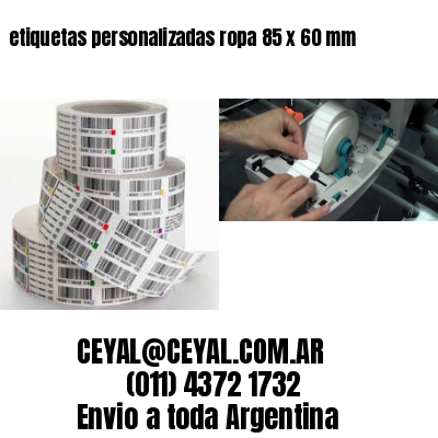 etiquetas personalizadas ropa 85 x 60 mm