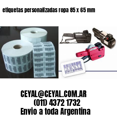 etiquetas personalizadas ropa 85 x 65 mm