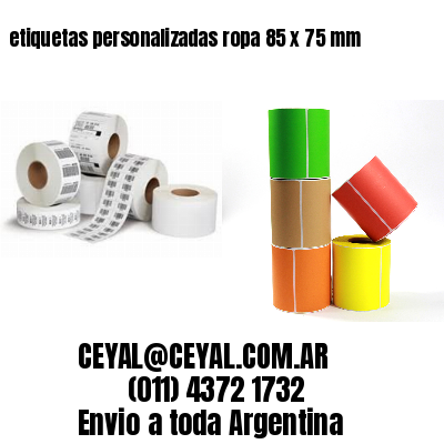 etiquetas personalizadas ropa 85 x 75 mm