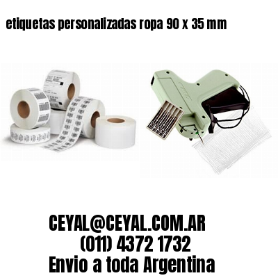 etiquetas personalizadas ropa 90 x 35 mm