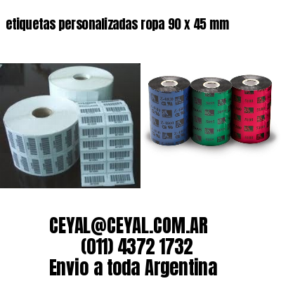 etiquetas personalizadas ropa 90 x 45 mm