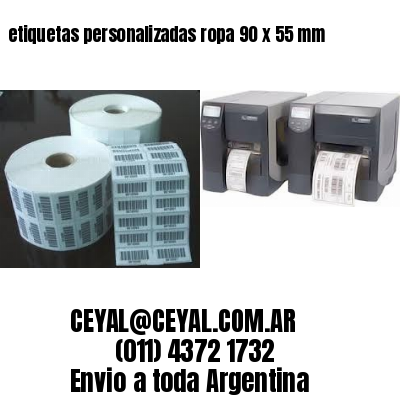 etiquetas personalizadas ropa 90 x 55 mm