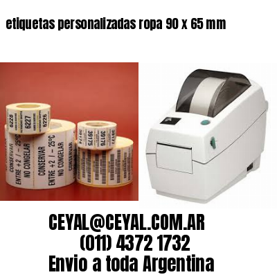 etiquetas personalizadas ropa 90 x 65 mm