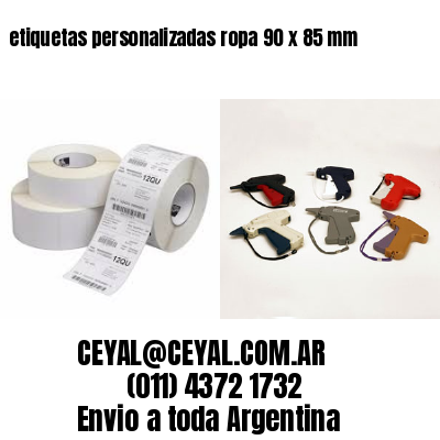 etiquetas personalizadas ropa 90 x 85 mm