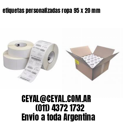 etiquetas personalizadas ropa 95 x 20 mm
