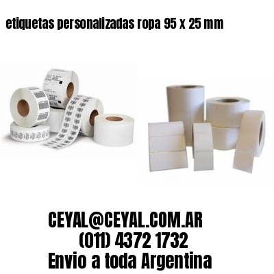 etiquetas personalizadas ropa 95 x 25 mm