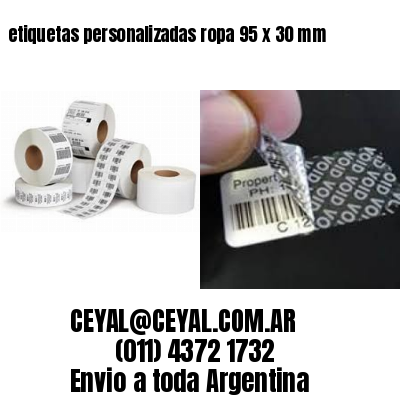 etiquetas personalizadas ropa 95 x 30 mm