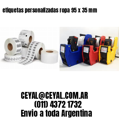 etiquetas personalizadas ropa 95 x 35 mm