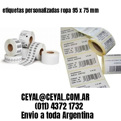 etiquetas personalizadas ropa 95 x 75 mm
