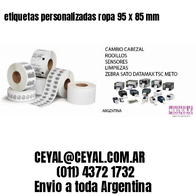 etiquetas personalizadas ropa 95 x 85 mm