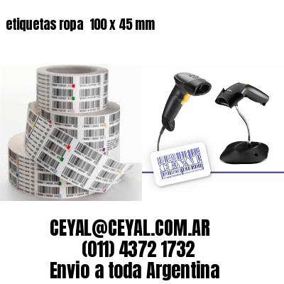 etiquetas ropa  100 x 45 mm