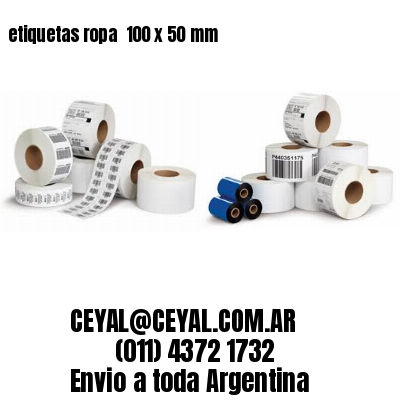 etiquetas ropa  100 x 50 mm