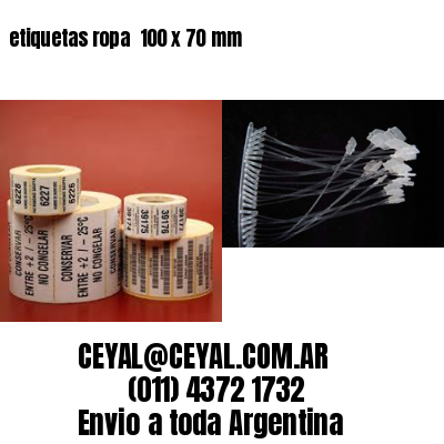 etiquetas ropa  100 x 70 mm
