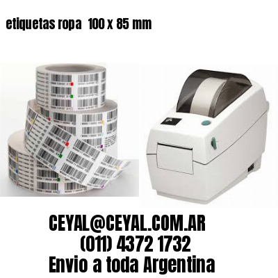etiquetas ropa  100 x 85 mm