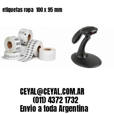 etiquetas ropa  100 x 95 mm