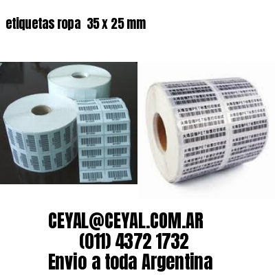 etiquetas ropa  35 x 25 mm