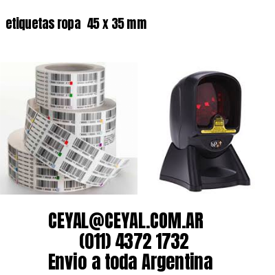 etiquetas ropa  45 x 35 mm