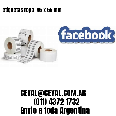 etiquetas ropa  45 x 55 mm