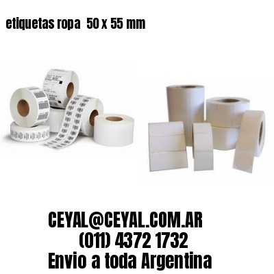 etiquetas ropa  50 x 55 mm