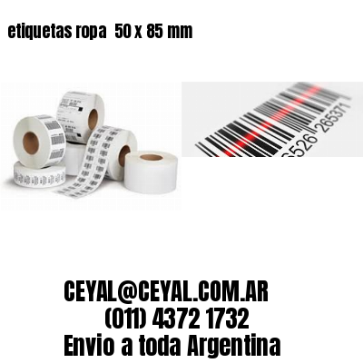 etiquetas ropa  50 x 85 mm
