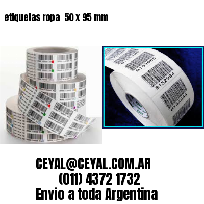etiquetas ropa  50 x 95 mm