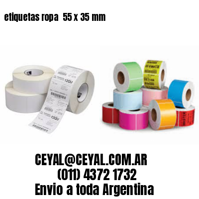 etiquetas ropa  55 x 35 mm