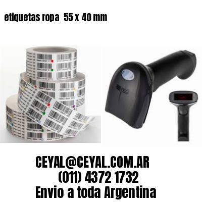 etiquetas ropa  55 x 40 mm