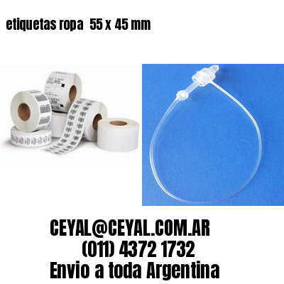 etiquetas ropa  55 x 45 mm