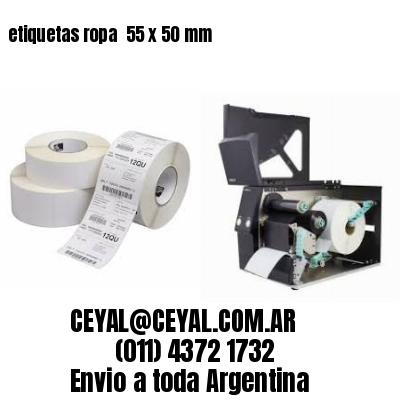 etiquetas ropa  55 x 50 mm